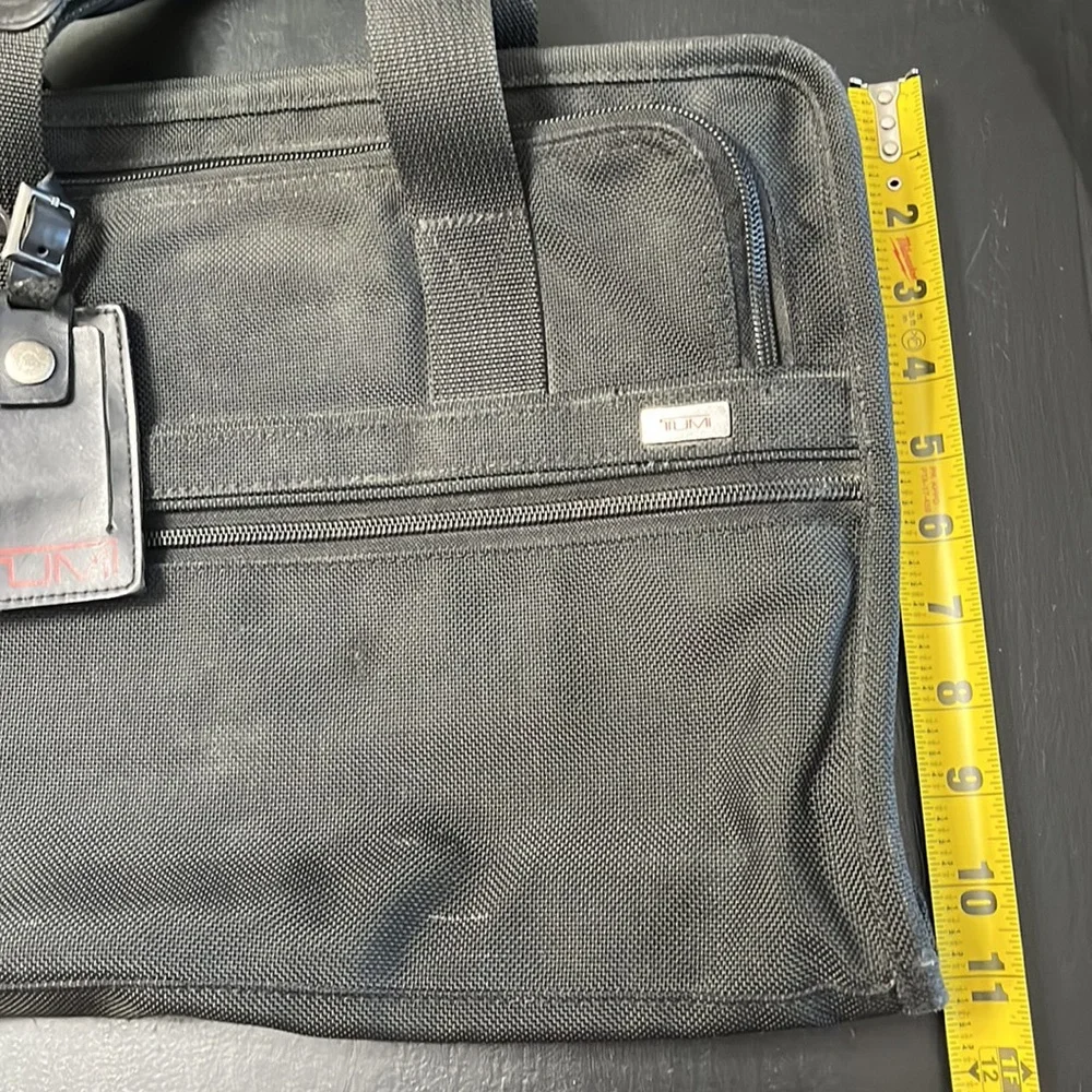 TUMI laptop bag, pre-loved, black, 16 x 11”